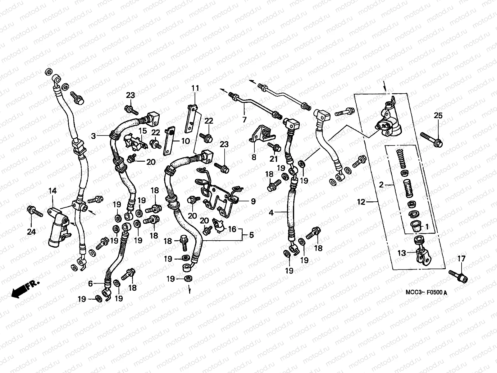 F-5 SECOND MASTER CYLINDER
