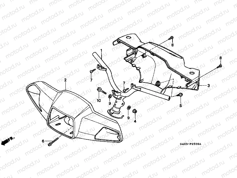 F-5 STEERING HANDLE / HANDLE COVER (1)