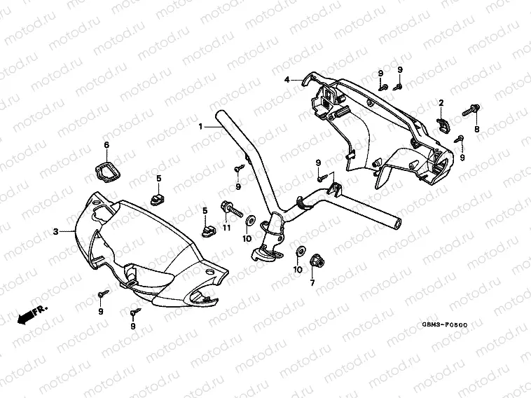 F-5 STEERING HANDLE / HANDLE COVER