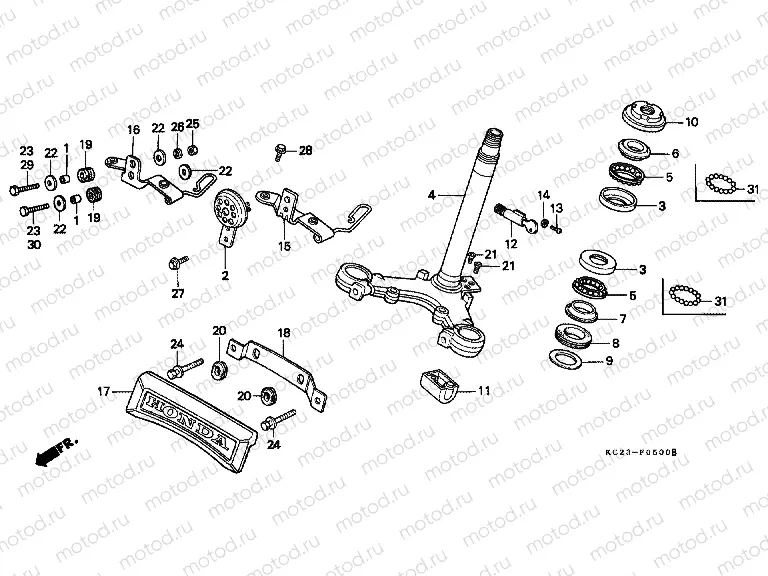 F-5 STEERING WHEEL / HORN