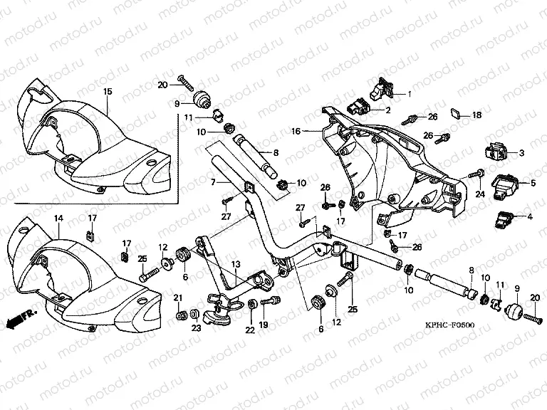 F-5 TIE ROD TUBE / HANDLE COVER
