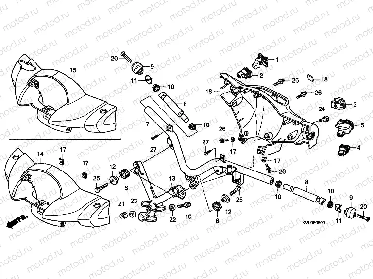 F-5 TIE ROD TUBE / HANDLE COVER