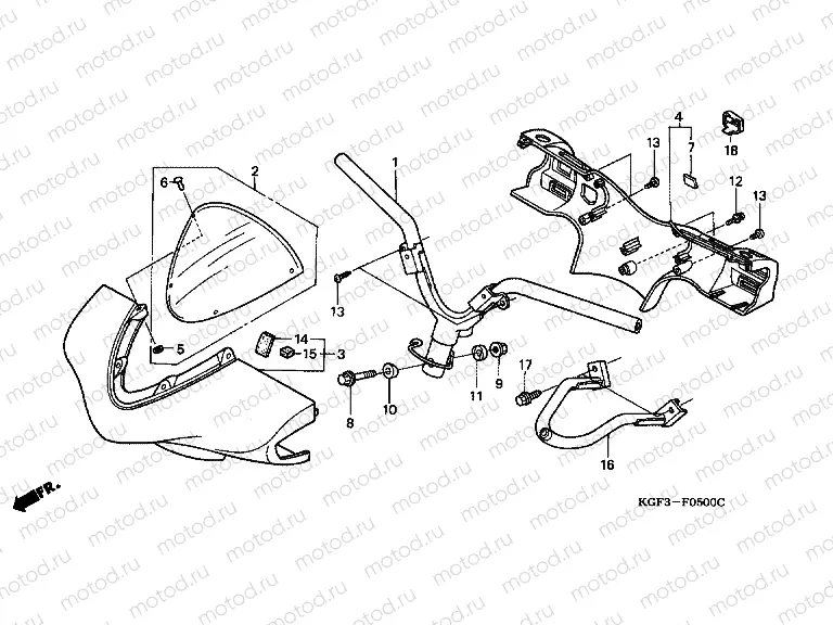 F-5 TIE ROD TUBE / HANDLE COVER