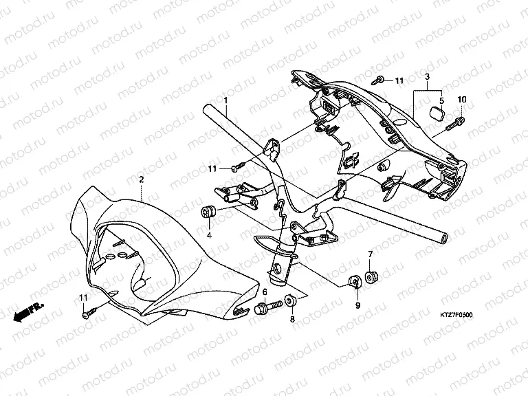 F-5 TIE ROD TUBE / HANDLE COVER