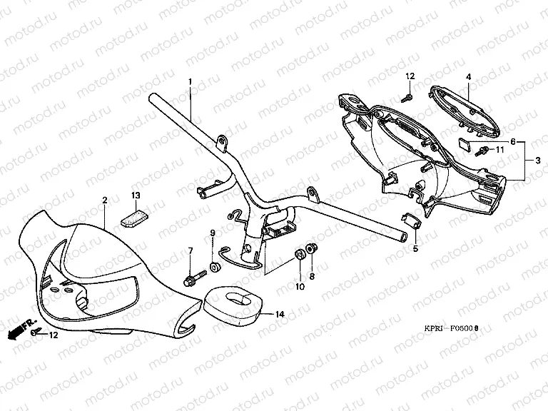 F-5 TIE ROD TUBE / HANDLE COVER