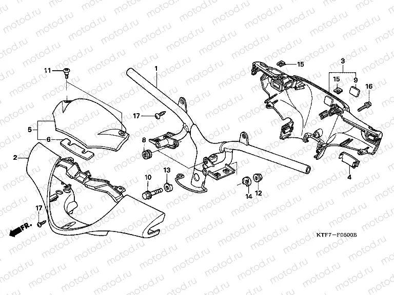 F-5 TIE ROD TUBE / HANDLE COVER