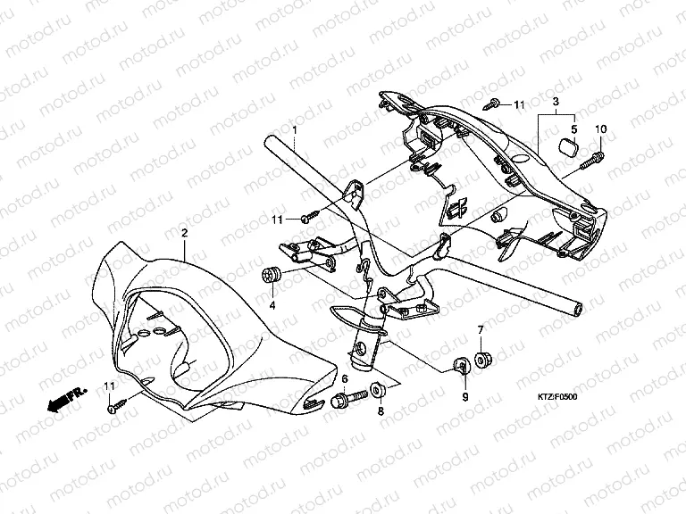 F-5 TIE ROD TUBE / HANDLE COVER