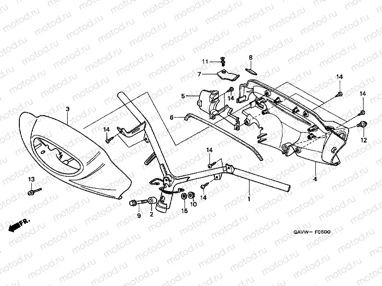 F-5 TIE ROD TUBE / HANDLE COVER