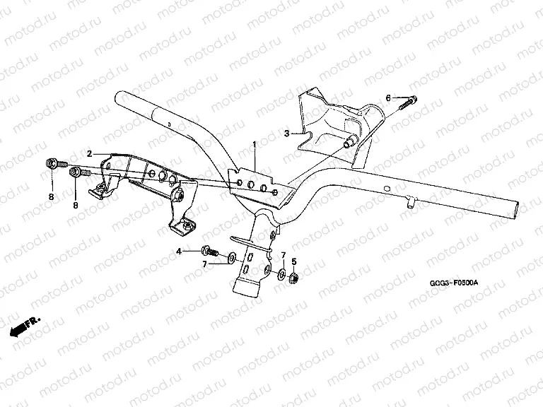 F-5 TIE ROD TUBE / HANDLE COVER
