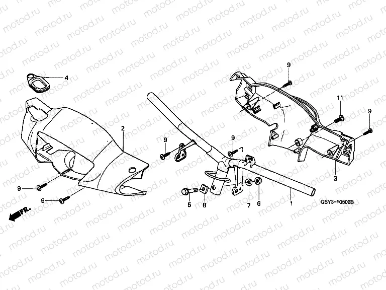 F-5 TIE ROD TUBE / HANDLE COVER