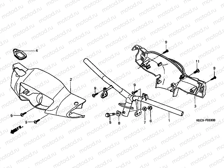 F-5 TIE ROD TUBE / HANDLE COVER