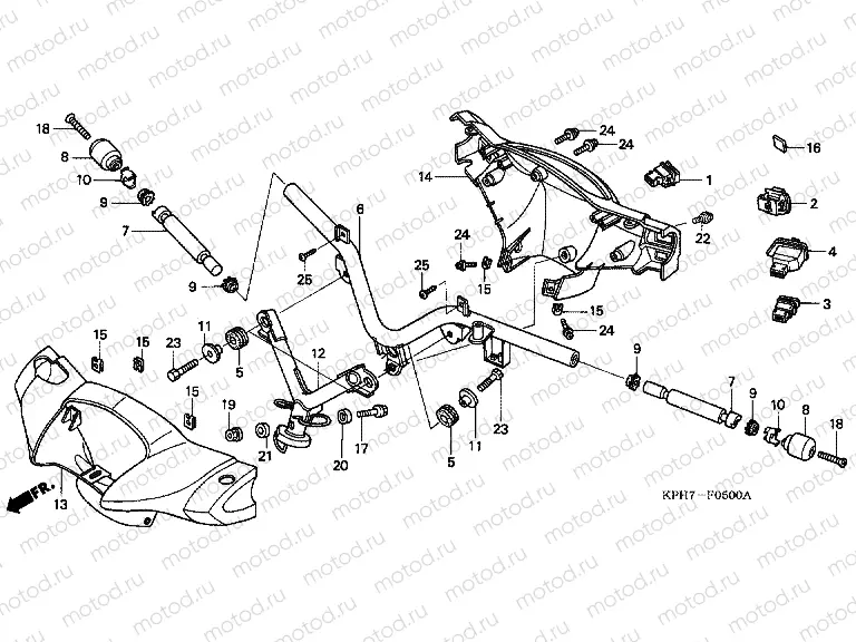 F-5 TIE ROD TUBE / HANDLE COVER / SWITCH (1)