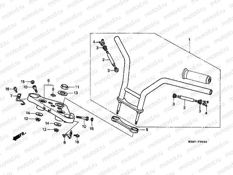 F-5 TIE ROD TUBE / UPPER BRIDGE (1)