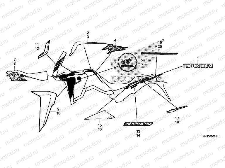 F-50-1 DECALS FOR R380B
