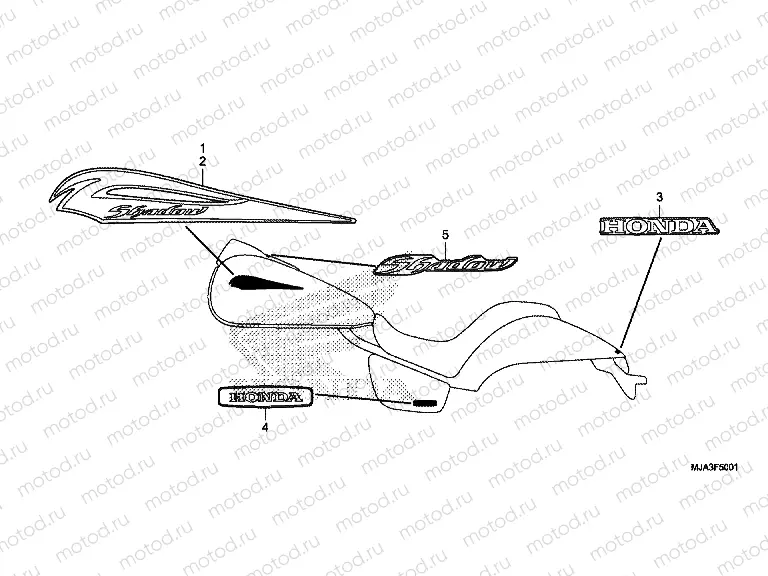 F-50-1 EMBLEM (VT750C2S)