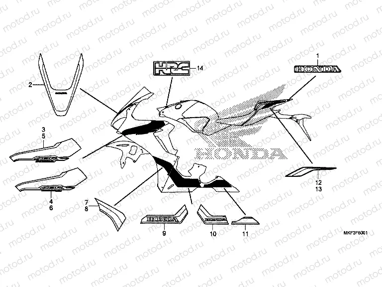 F-50-1 MARK / STRIPE (R334)