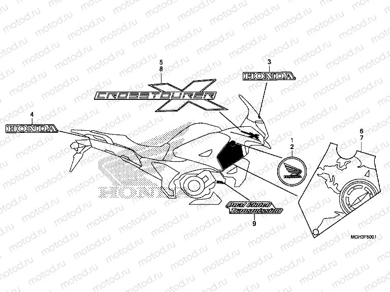 F-50-1 SIGN / LOGO (2ED, 2F, 2RU, 3E)
