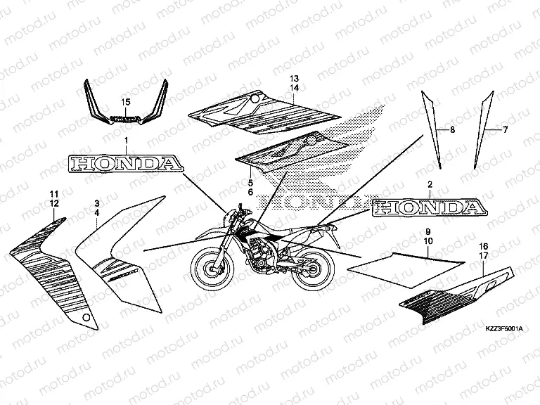 F-50-1 SIGN / STRIP (CRF250M)