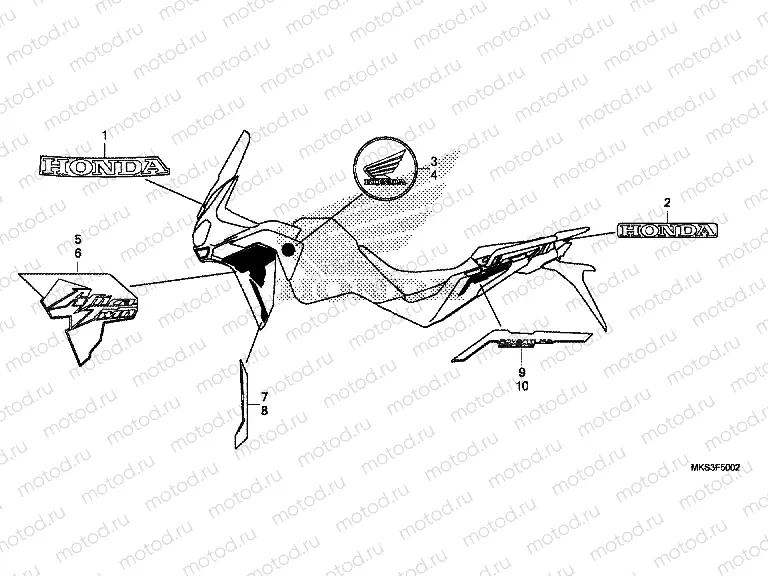 F-50-2 DECALS FOR NH463