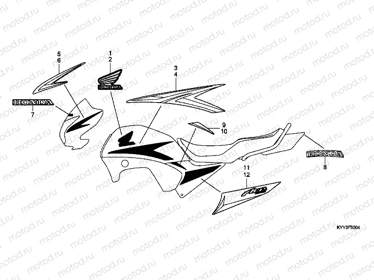F-50-4 SIGN / STRIP (5)
