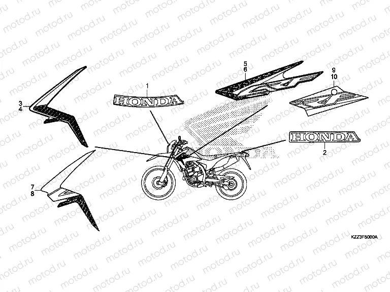 F-50 MARK / STRIPE (CRF250L)