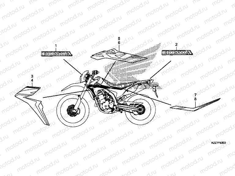 F-50 MARK/STRIPE (CRF250L/LA)