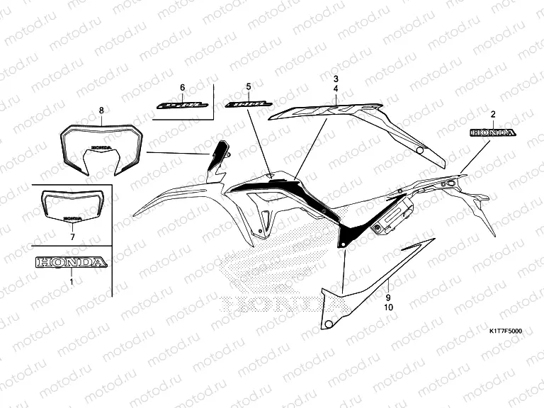F-50 MARK/STRIPE (NH187 SWIFT GRAY)