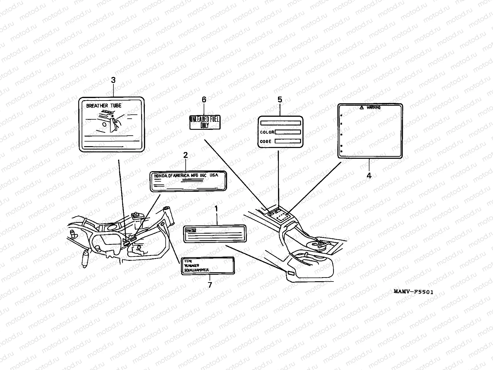 F-55-1 CAUTION LABEL (2)