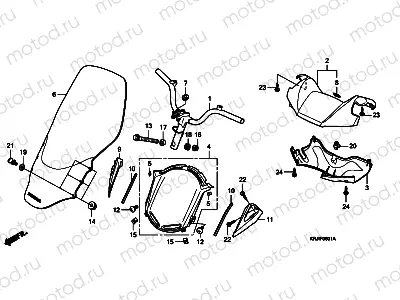 F-6-1 HANDLE PIPE/HANDLE COVER (FES1257/A7)(FES1507/A7)