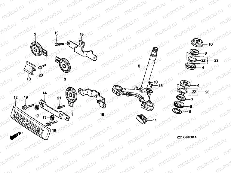 F-6-1 STEERING WHEEL / HORN (CB125TDJ / TP)