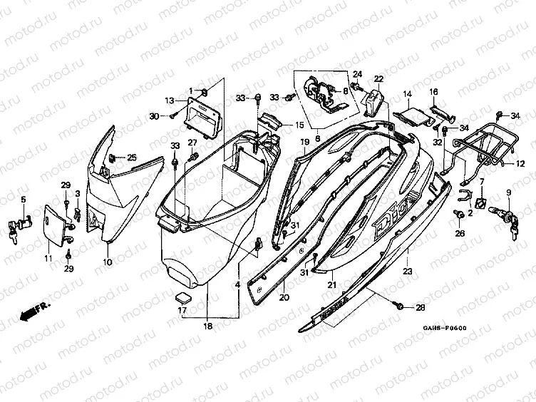 F-6 BODY COVER / LUGGAGE BOX
