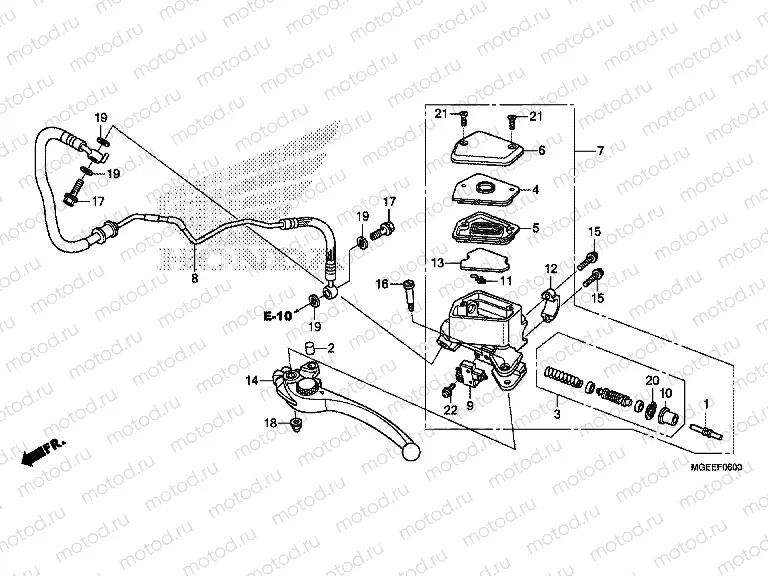 F-6 CLUTCH MASTER CYLINDER