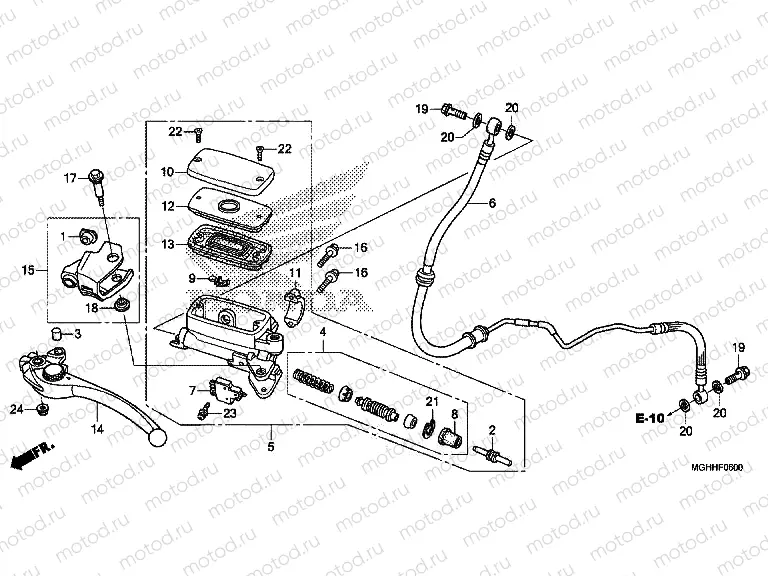 F-6 CLUTCH MASTER CYLINDER