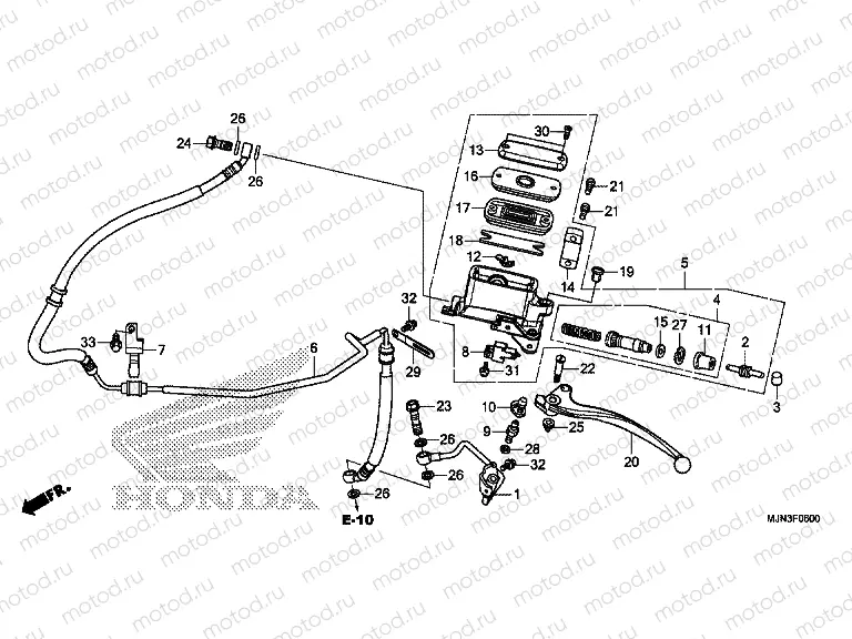 F-6 CLUTCH MASTER CYLINDER