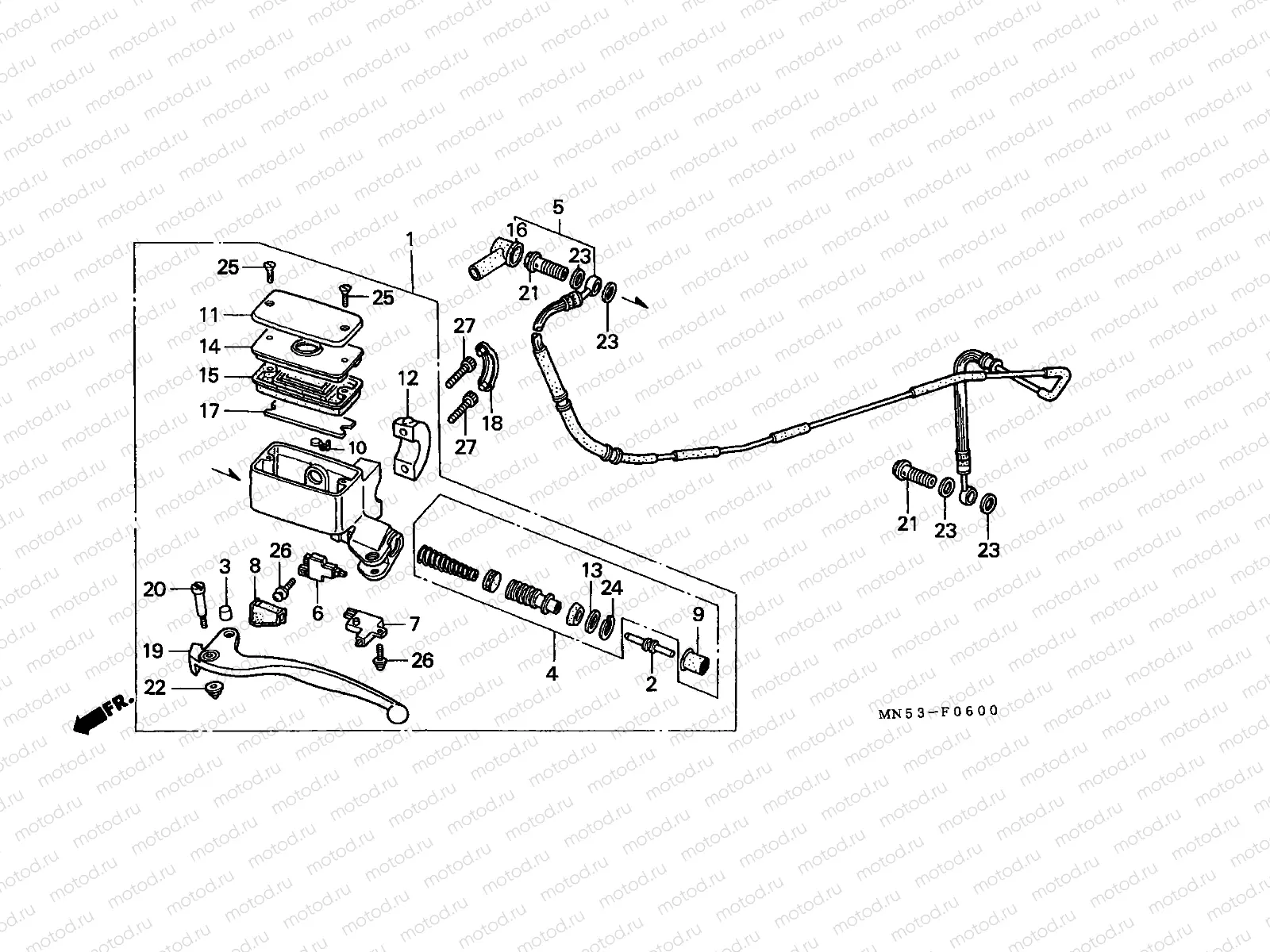 F-6 CLUTCH MASTER CYLINDER