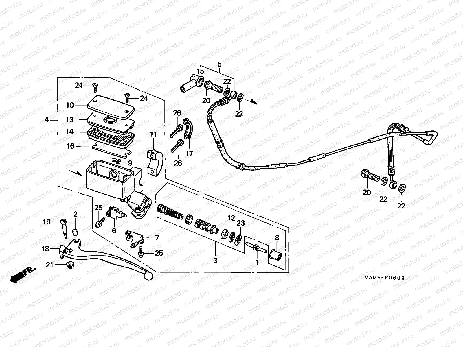 F-6 CLUTCH MASTER CYLINDER