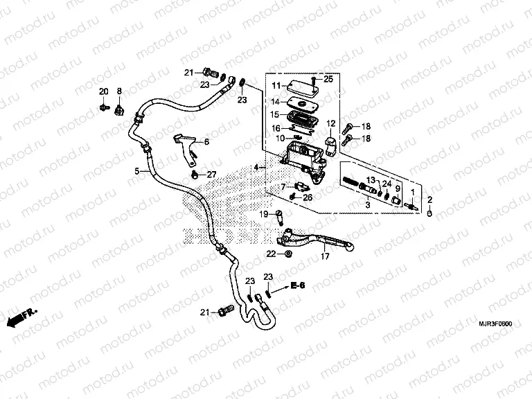 F-6 CLUTCH MASTER CYLINDER