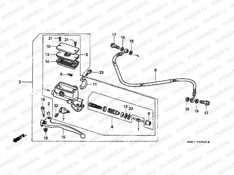 F-6 CLUTCH MASTER CYLINDER