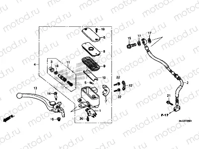 F-6 FRONT BRAKE MASTER CYLINDER