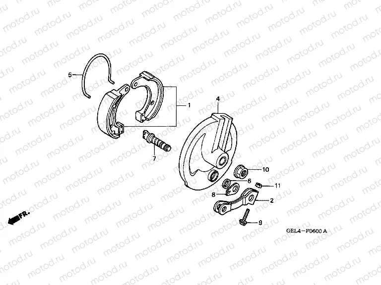 F-6 FRONT BRAKE PANEL