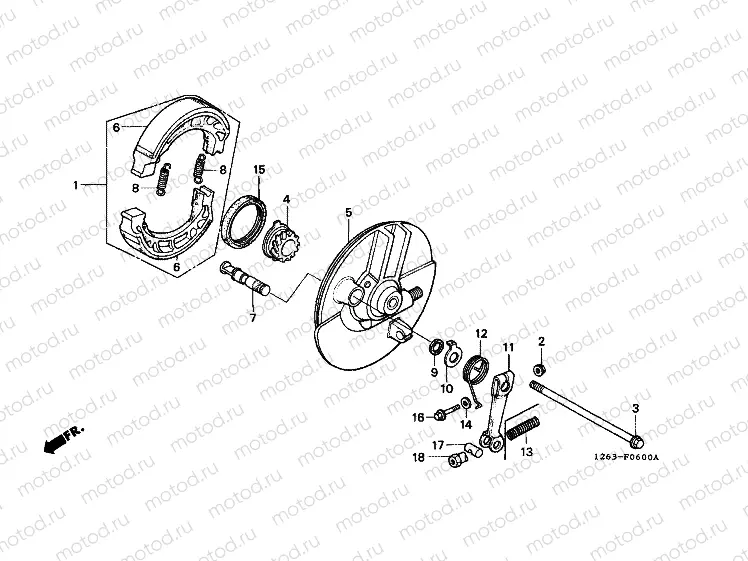 F-6 FRONT BRAKE PANEL