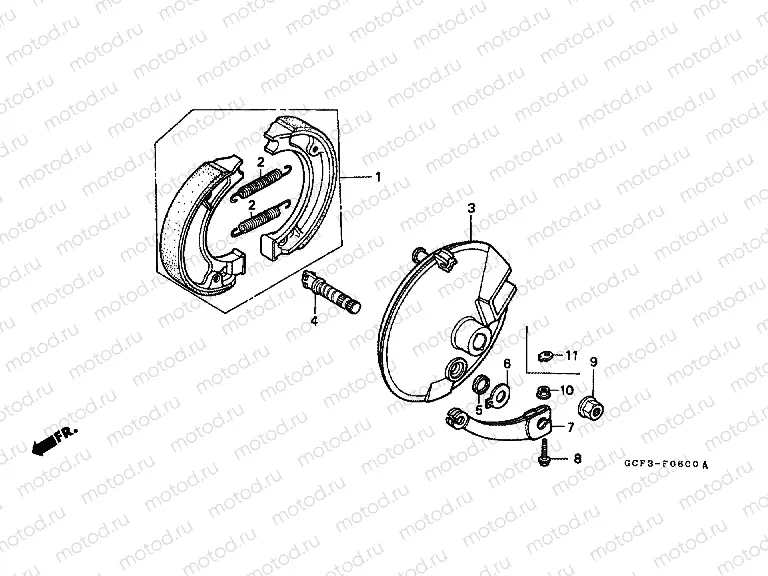 F-6 FRONT BRAKE PANEL