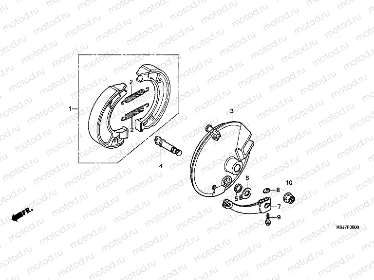 F-6 FRONT BRAKE PANEL