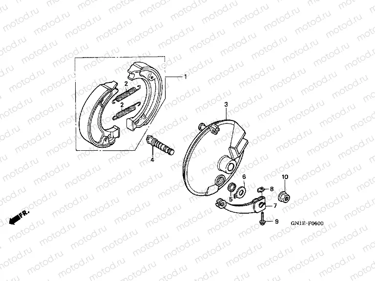 F-6 FRONT BRAKE PANEL