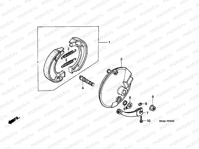 F-6 FRONT BRAKE PANEL