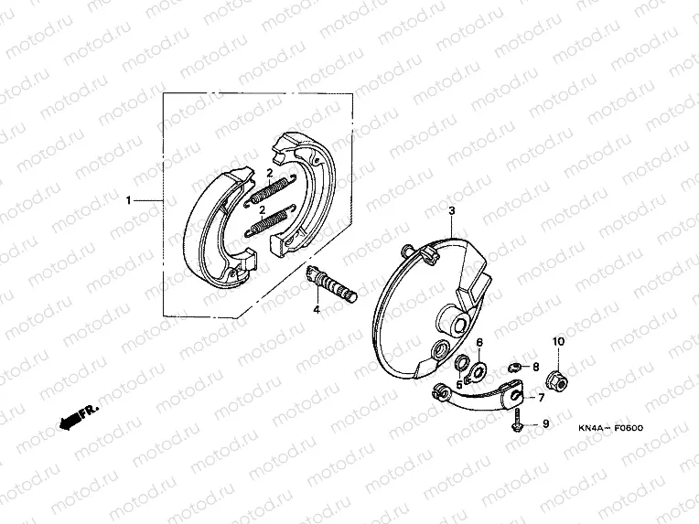 F-6 FRONT BRAKE PANEL