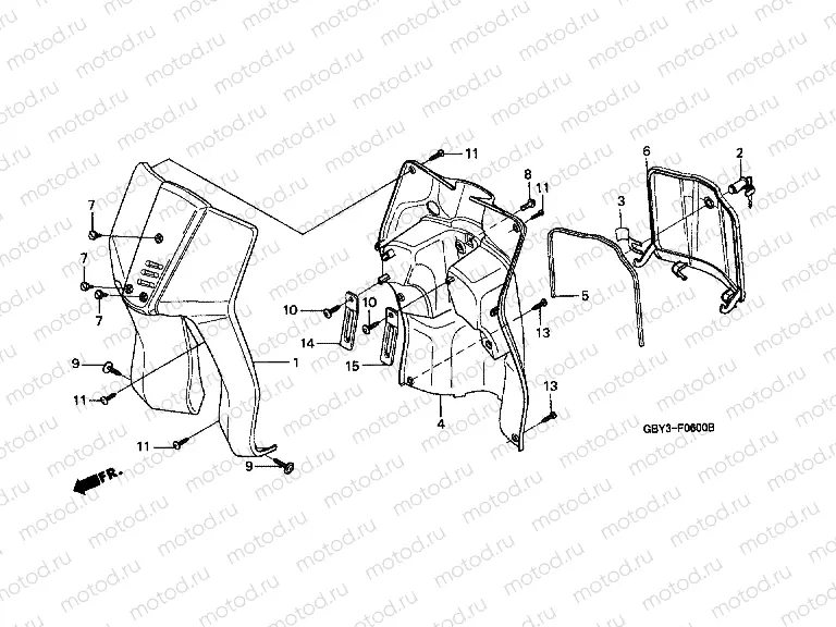 F-6 FRONT COVER / INNER BOX
