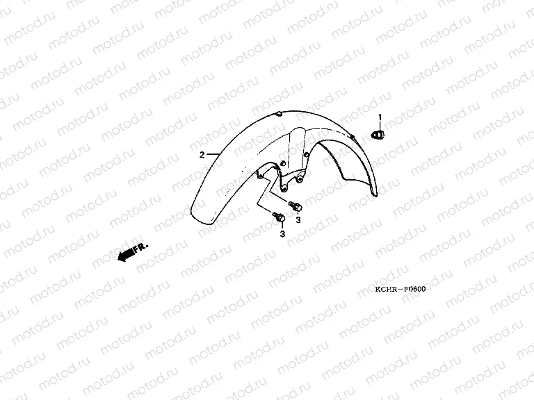 F-6 FRONT FENDER