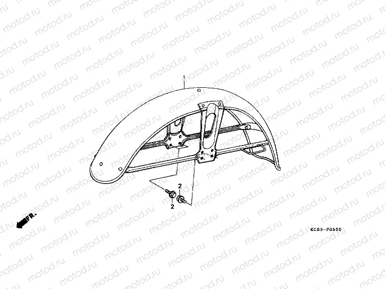 F-6 FRONT FENDER