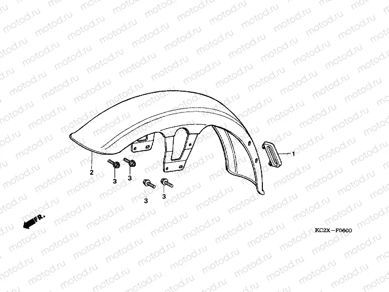 F-6 FRONT FENDER